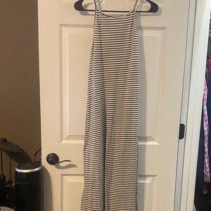 Striped Sleeveless Maxi Dress